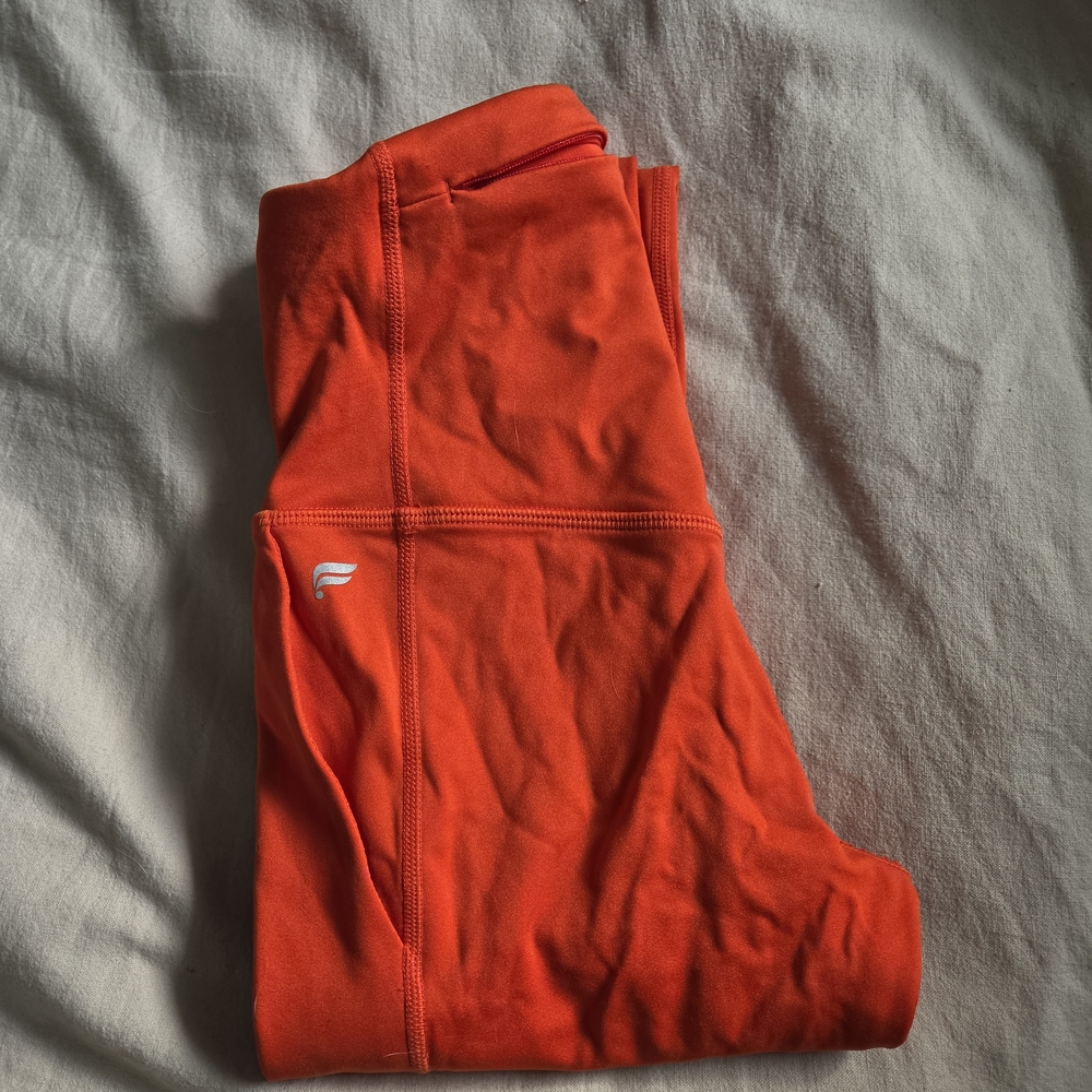 Fabletics Bright Orange Utility Leggings